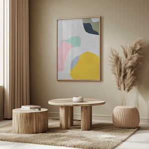 Tablou înramat „Pastel Minimal shapes” de Ana Rut Bre