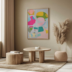 Tablou înramat „Minimal cutout colorful” de Ana Rut Bre