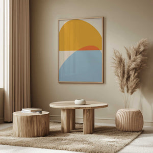 Tablou înramat „Mid Century Pastel 18” de Ana Rut Bre
