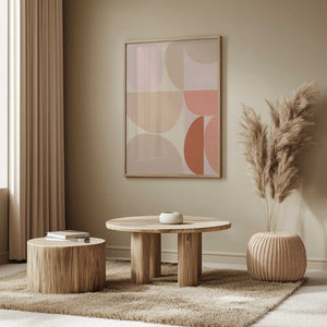 Tablou înramat „Mid Century Pastel 16” de Ana Rut Bre