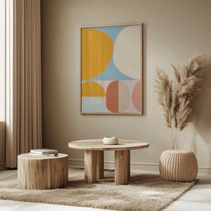 Tablou înramat „Mid Century Pastel 15” de Ana Rut Bre