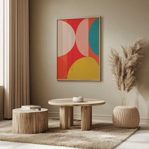 Tablou înramat „Mid Century Pastel 13” de Ana Rut Bre