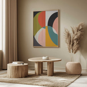 Tablou înramat „Mid Century Pastel 11” de Ana Rut Bre