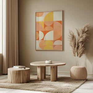Tablou înramat „Spring Mid Rhapsody Orange 3” de Ana Rut Bre