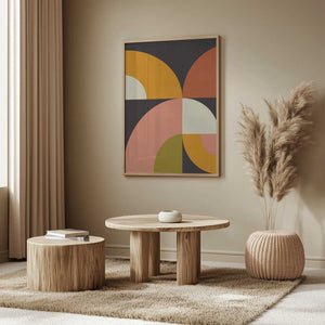 Tablou înramat „Geo Shapes Fall 21 Geo” de Ana Rut Bre