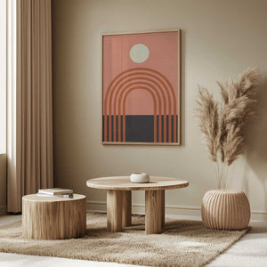 Tablou înramat „Geo Shapes Fall 21 Arc” de Ana Rut Bre
