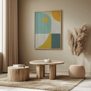 Tablou înramat „Rainbow Plus Shapes10” de Ana Rut Bre