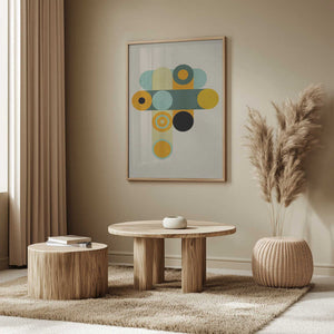Tablou înramat „Rainbow Plus Shapes9” de Ana Rut Bre