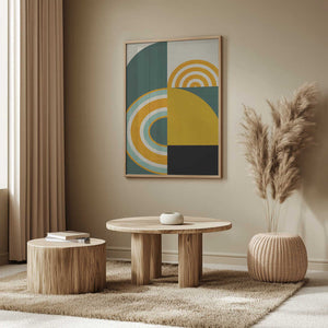 Tablou înramat „Rainbow Plus Shapes8” de Ana Rut Bre