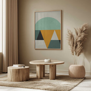 Tablou înramat „Rainbow Plus Shapes4” de Ana Rut Bre