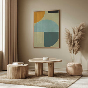 Tablou înramat „Rainbow Plus Shapes3” de Ana Rut Bre