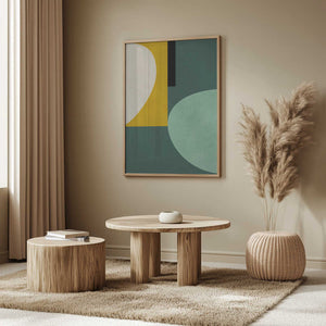 Tablou înramat „Rainbow Plus Shapes1” de Ana Rut Bre