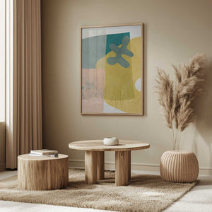 Tablou înramat „Nature Friendly Terracotta 3 Aquarell Kopie” de Ana Rut Bre