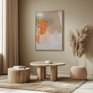 Tablou înramat „Nature Friendly Terracotta 6 Aquarell Kopie” de Ana Rut Bre