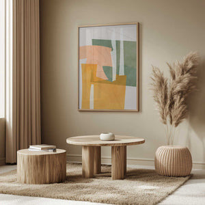 Tablou înramat „Nature Friendly Terracotta 8 Aquarell Kopie” de Ana Rut Bre