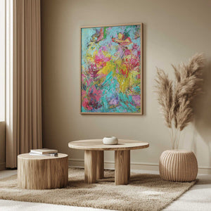 Tablou înramat „Expressionist Colorful Abstract” de Dorothy Fagan