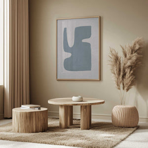 Tablou înramat „Mid Century Blue I” de Orara Studio
