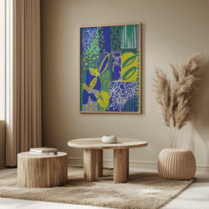 Tablou înramat „Vibrant Patchwork” de Treechild