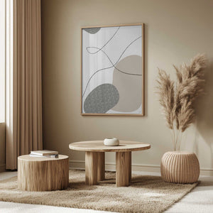 Tablou înramat „Abstract Bubbles” de Anne-Marie Volfova