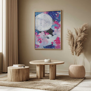 Tablou înramat „Magic Moon” de Ejaaz Haniff