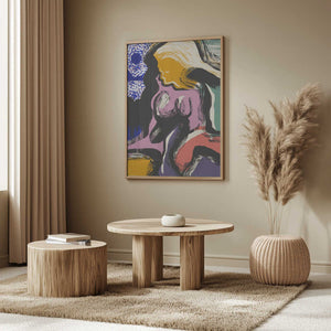Tablou înramat „Sitting Muse Abstract” de Little Dean
