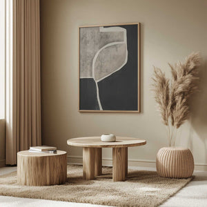 Tablou înramat „Black Abstract Mosaic” de Little Dean