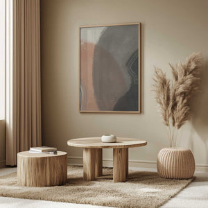 Tablou înramat „Earth Tone Abstract” de Little Dean