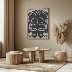 Tablou înramat „Abstract Inkblot Captures Symmetrical” de Little Dean