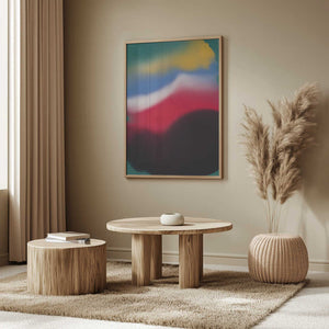 Tablou înramat „Dynamic Emotions Through Vibrant Color” de Little Dean