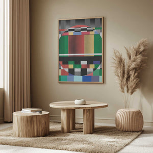 Tablou înramat „Glitch abstract artwork” de Little Dean