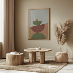 Tablou înramat „Contemporary Geometric 02” de Nilesh Kulkarni