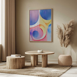 Tablou înramat „Nature Inspired Abstract Watercolor  (Day 40)” de Mauro