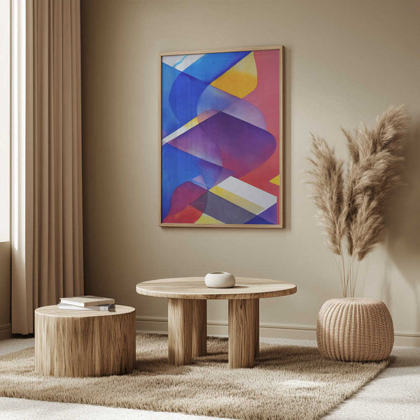 Tablou înramat „Vibrant Overlap” de Mauro