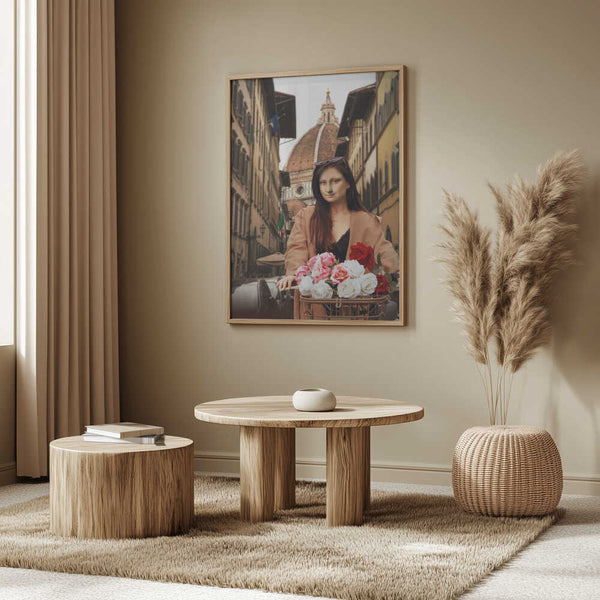 Tablou înramat „Mona On Florence” de Dikhotomy