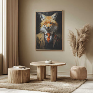 Tablou înramat „Fox hipster” de Justyna Jaszke
