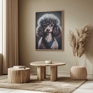 Tablou înramat „Dog hipster 4” de Justyna Jaszke