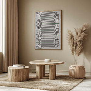 Tablou înramat „Curved Harmony” de THE MIUUS STUDIO
