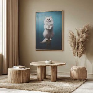 Tablou înramat „Cat yoga 8” de Justyna Jaszke