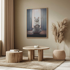 Tablou înramat „Cat yoga 9” de Justyna Jaszke