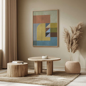 Tablou înramat „Geometric harmony 2” de Vitor Costa