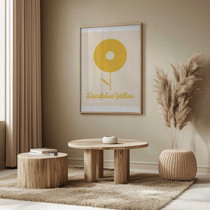 Tablou înramat „Pandc Dandelionyellow Copy” de Jenny Liz Rome