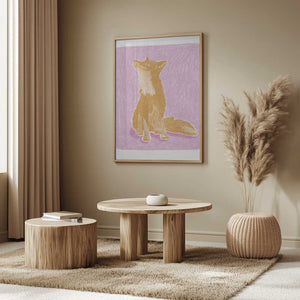 Tablou înramat „Pandc Littlefox Copy” de Jenny Liz Rome