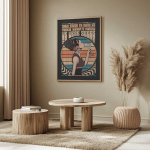 Tablou înramat „Peace Hippie Quote” de Retrodrome