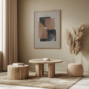 Tablou înramat „Earthy Blocks Blend” de THE MIUUS STUDIO