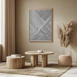 Tablou înramat „Diagonal Patterns” de THE MIUUS STUDIO