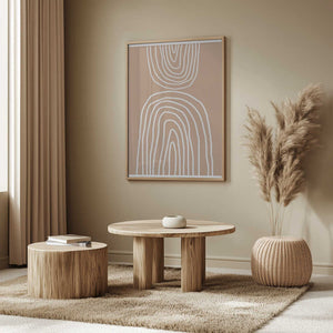 Tablou înramat „Earthy Layers Harmony” de THE MIUUS STUDIO