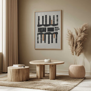Tablou înramat „Geometric Rhythm” de THE MIUUS STUDIO