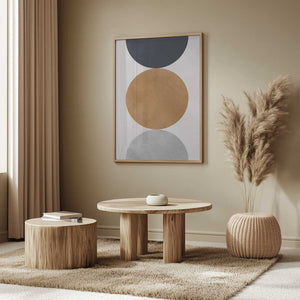 Tablou înramat „Art with circles 4” de Vitor Costa