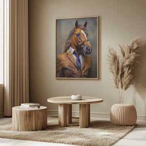 Tablou înramat „Elegant Horse Animal Art” de Justyna Jaszke