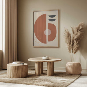 Tablou înramat „Circles and semicircles 4” de Vitor Costa